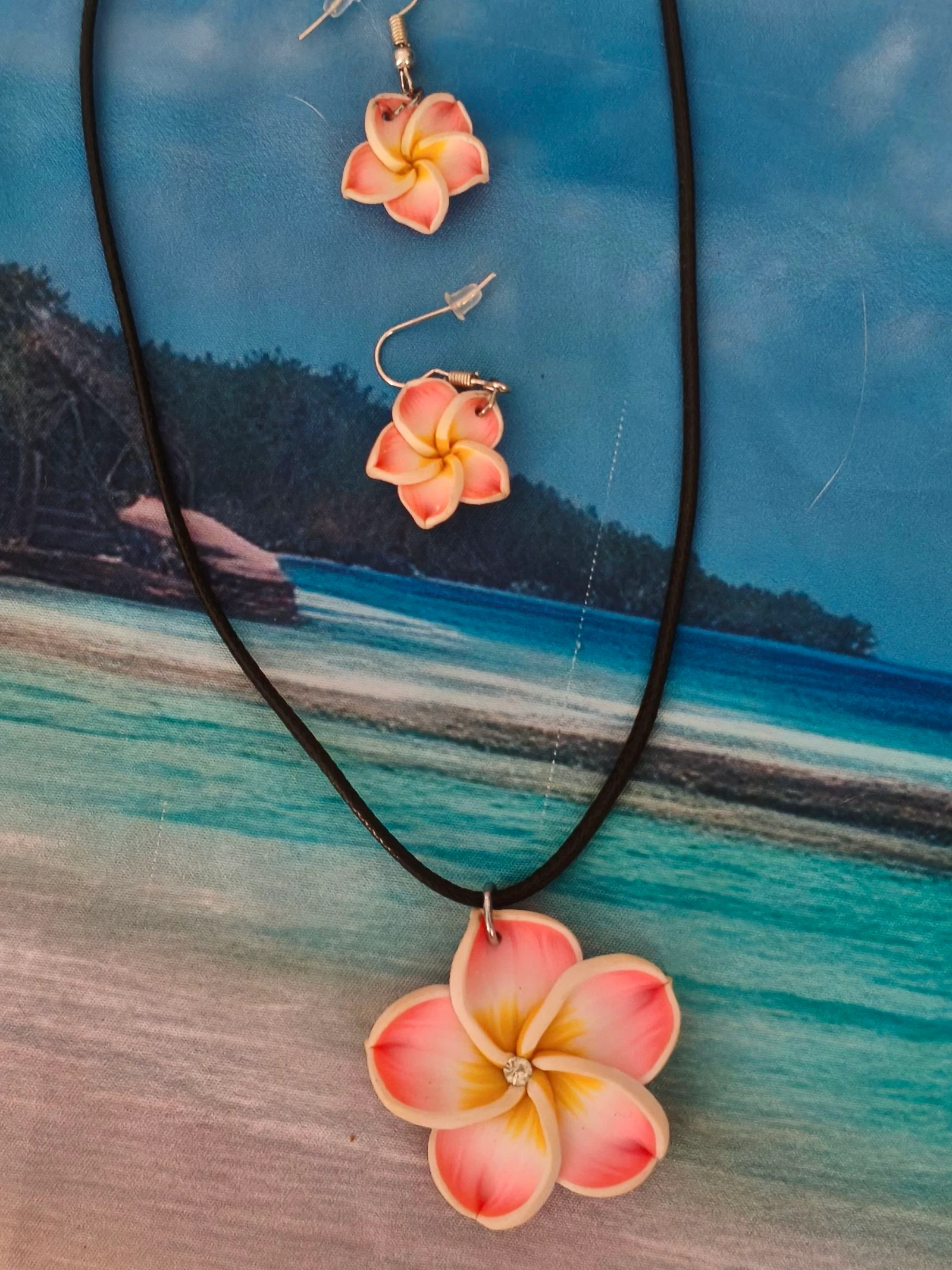 Collier en oorbellen vintage TBE – photo 6